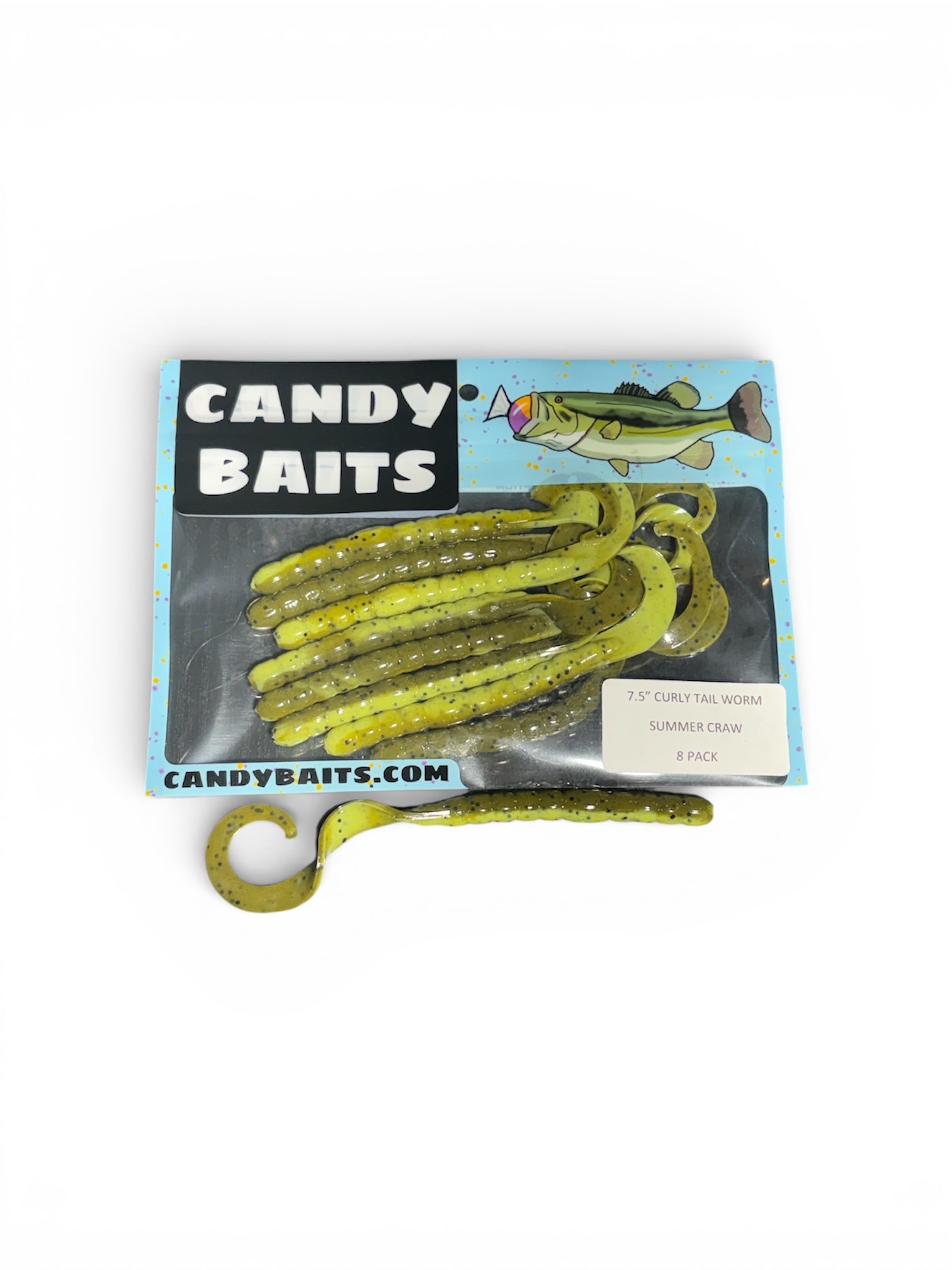 7.5 inch Curly Tail Worms