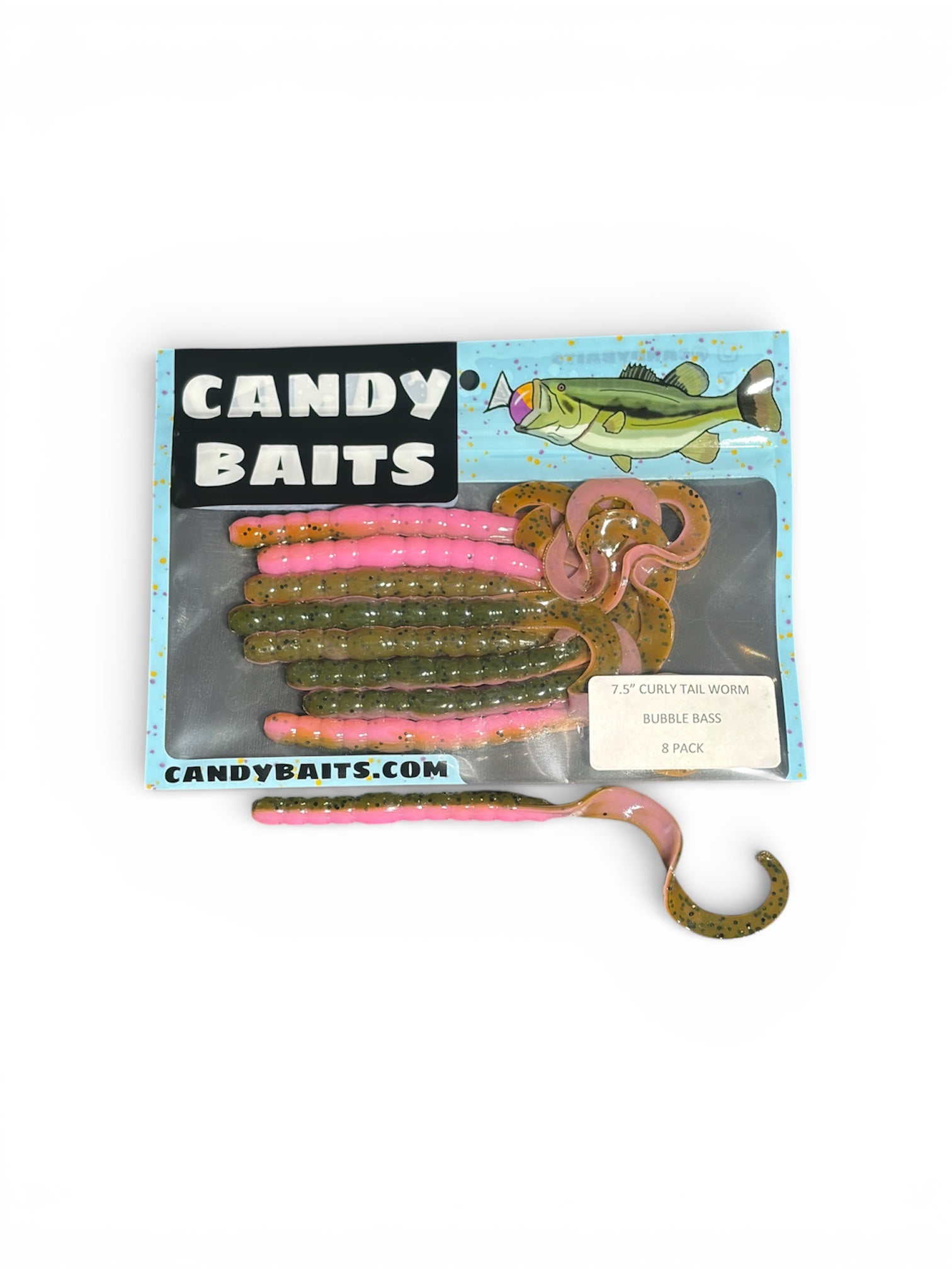 7.5 inch Curly Tail Worms