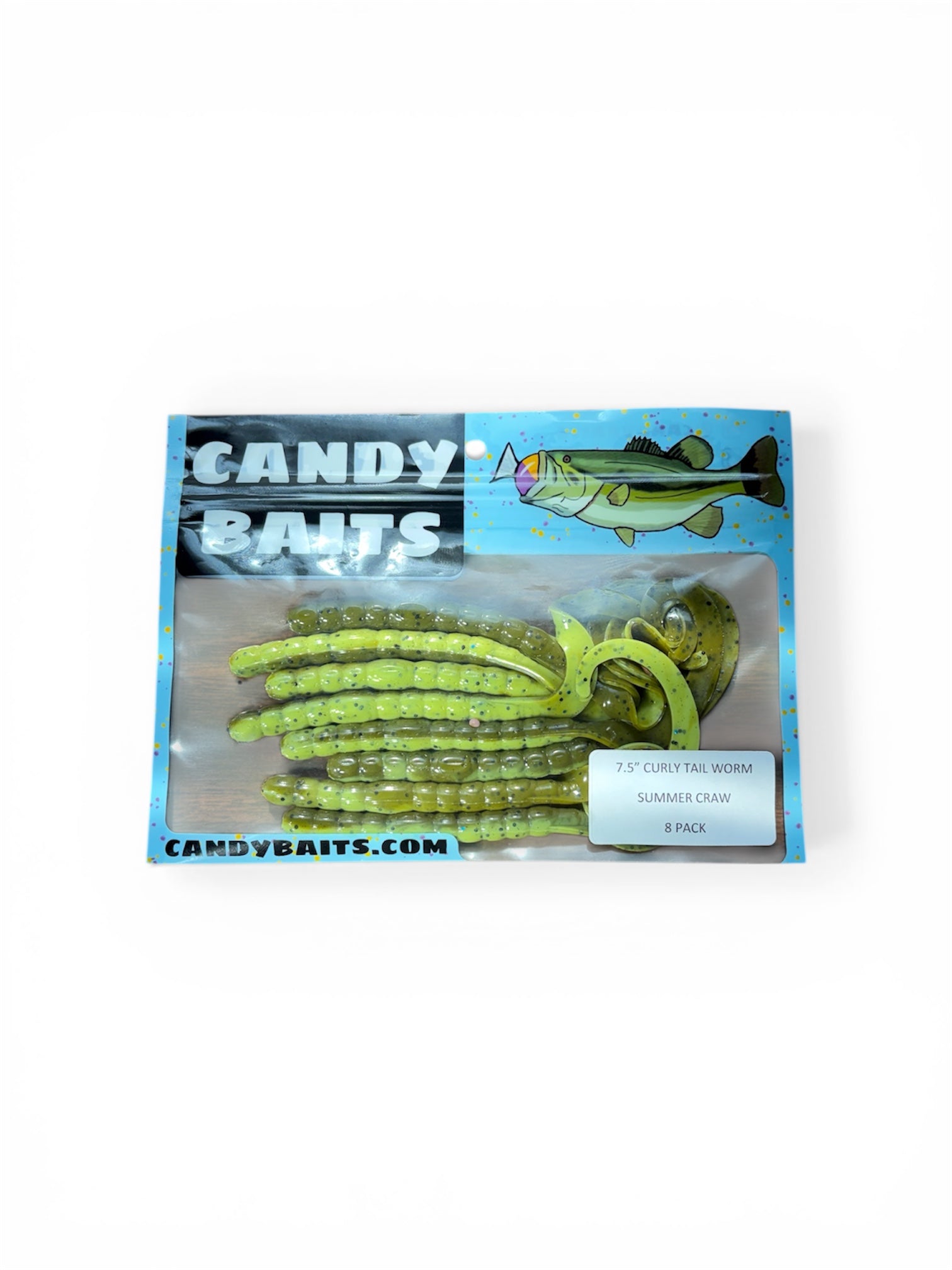 7.5 inch Curly Tail Worms